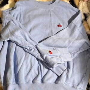 Cherry Embroidered Crewneck